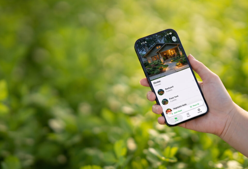 gardening with phone app